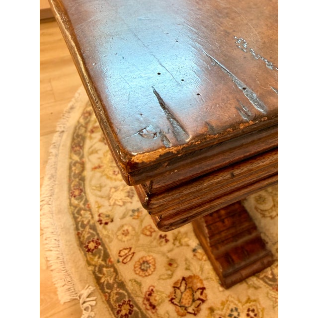 French Country Attributed to Jonathan Charles “Huntingdon” Extending Dining Table | Solid Wood | Seats 12 For Sale - Image 3 of 12