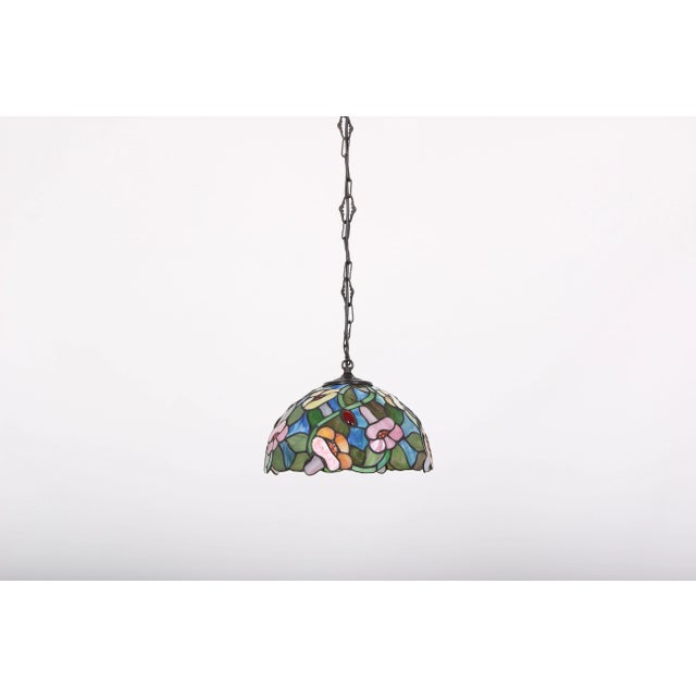 Danish Lead Glass Pendant Lamp, 1970s For Sale - Image 3 of 9
