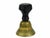 This vintage hand-cast brass bell exudes authentic character, featuring a rich, unpolished patina and striking verdigris...