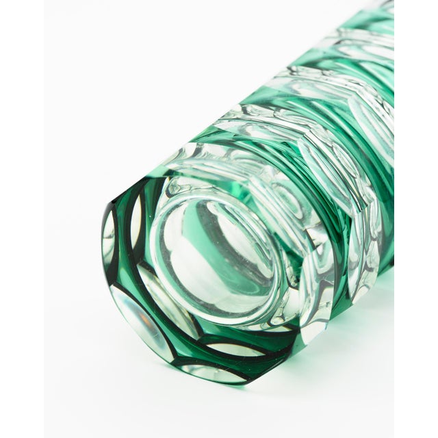 Art Deco Style Block Vases from VEB Ilm-Kristall, East Germany, 1960s, Set of 2 For Sale - Image 15 of 18