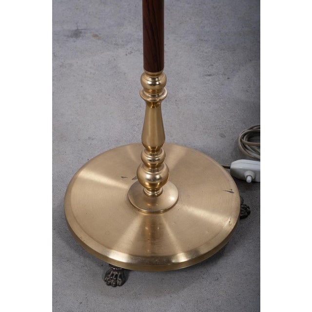 Danish 3-Arm Floor Lamp in Rosewood and Brass, 1960s For Sale - Image 11 of 12