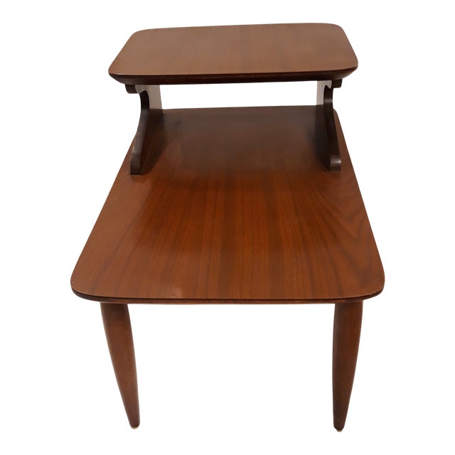 1950s MidCentury Modern Wood Side Table Chairish