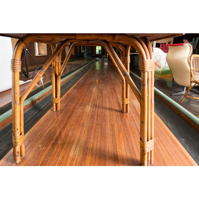 Cote D'Azur Rattan, Tile Table and Chairs - 5 Pieces For Sale - Image 10 of 12