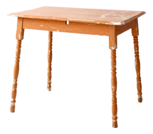 Antique Painted Wood Table