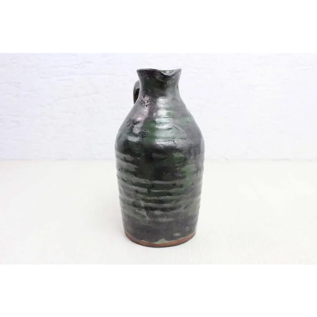 French Enamelled Ceramic Pitcher from Beck, 1960s For Sale - Image 4 of 11