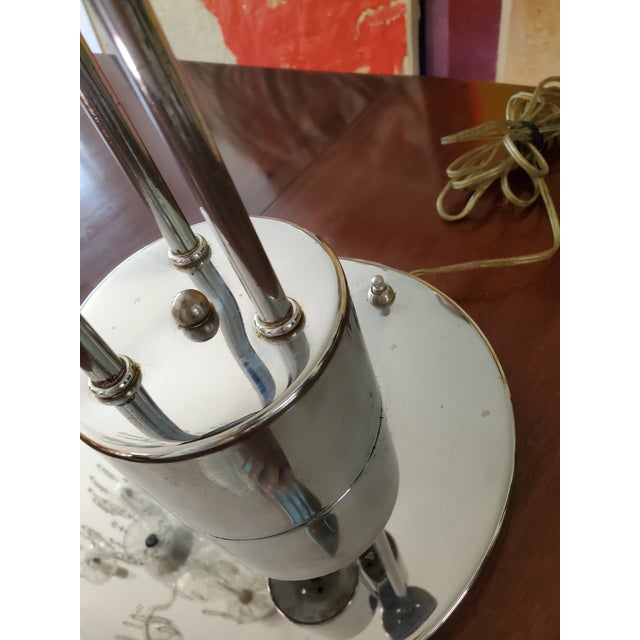 Mid-Century Modern Vintage Mid-Century Modern Chrome Lamp For Sale - Image 3 of 7