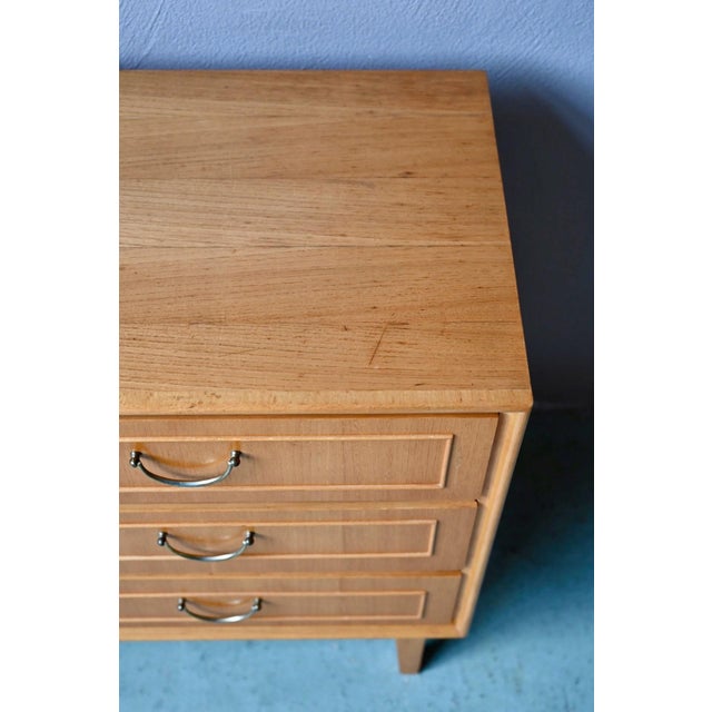 Small Vintage Scandinavian Sideboard in Light Oak, 1960s For Sale - Image 14 of 17