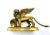 Antique Bronze Winged Lion on Rectangular Base For Sale - Image 13 of 13