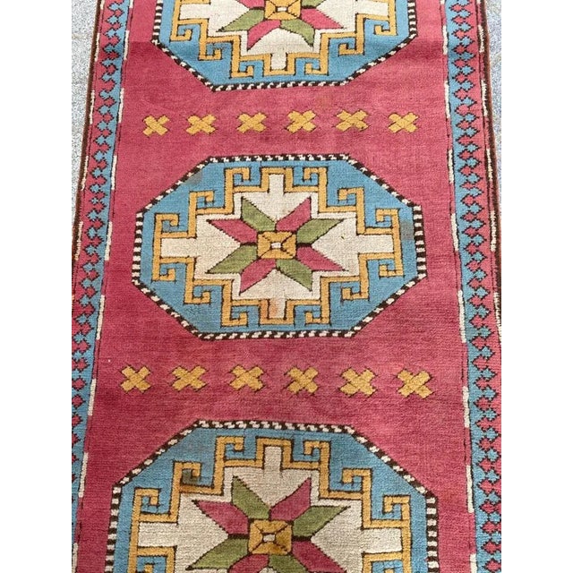 Vintage Turkish Kars Runner For Sale - Image 16 of 18