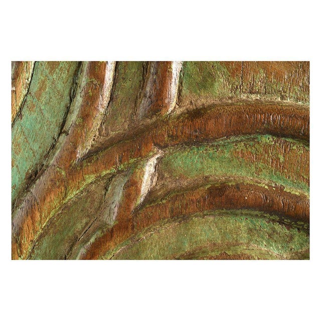 1930s Teak Sculpture on Metal Stand, 1930s For Sale - Image 5 of 6