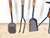 Brown Mid Century Modern Walnut & Wrought Iron Fireplace Tool Set by Seymour For Sale - Image 8 of 10