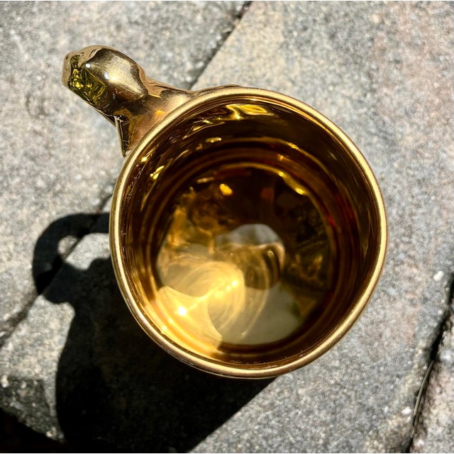Black Antique Jaeger & Co (Bavaria) Porcelain Dragon Handle Mug For Sale - Image 8 of 12