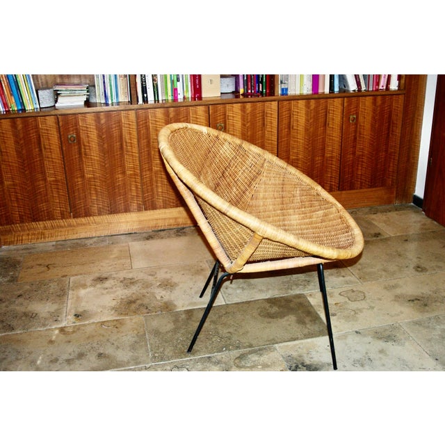 Wicker Armchair by Paul McCob, USA, 1950s For Sale - Image 4 of 8