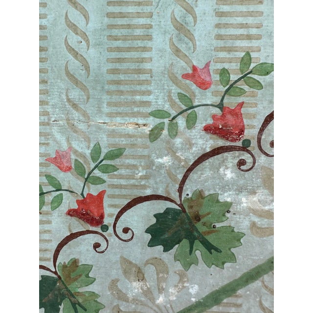 Antique Continental Hand Painted Framed Paper Panels or Screens -Set of 4 For Sale - Image 9 of 13