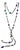 1960s Venetian Art Glass & Copper-Tone 57" Lariat Necklace For Sale