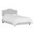 Full Camelback Bed in Linen Leopard Ink For Sale
