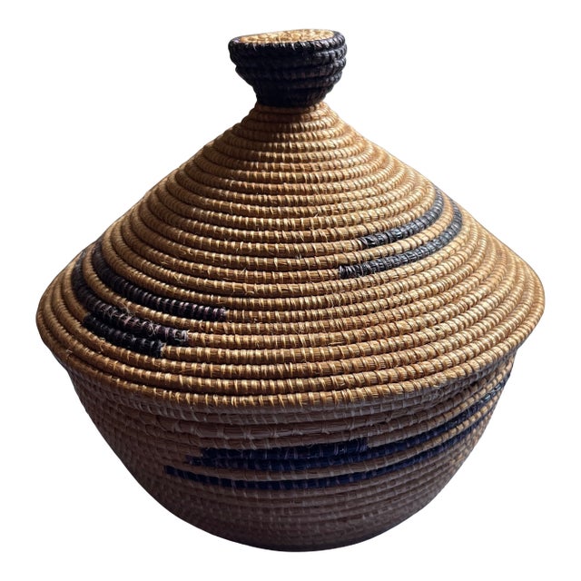 Tutsi Sweetgrass Basket For Sale