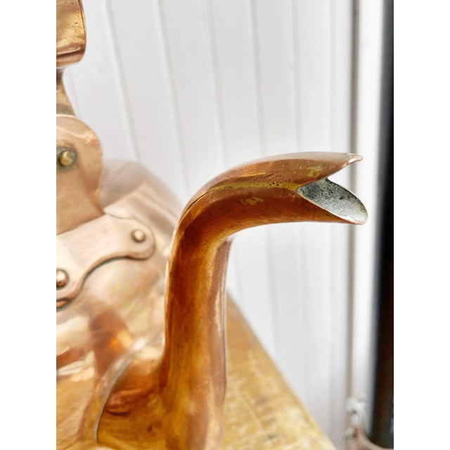 Antique French 7 Liter Copper Hotel Tea Kettle For Sale In New York - Image 6 of 11