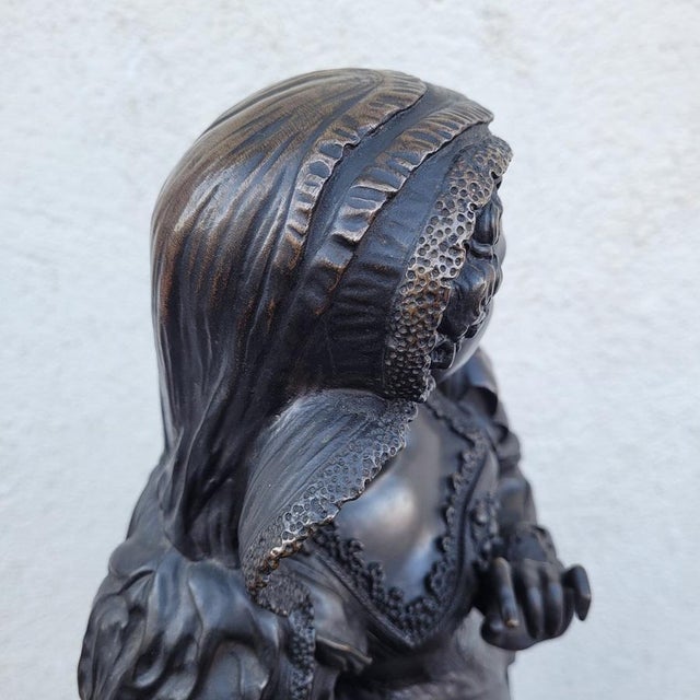 Mathurin Moreau, Mary Stuart, 19th Century, Bronze For Sale - Image 13 of 15