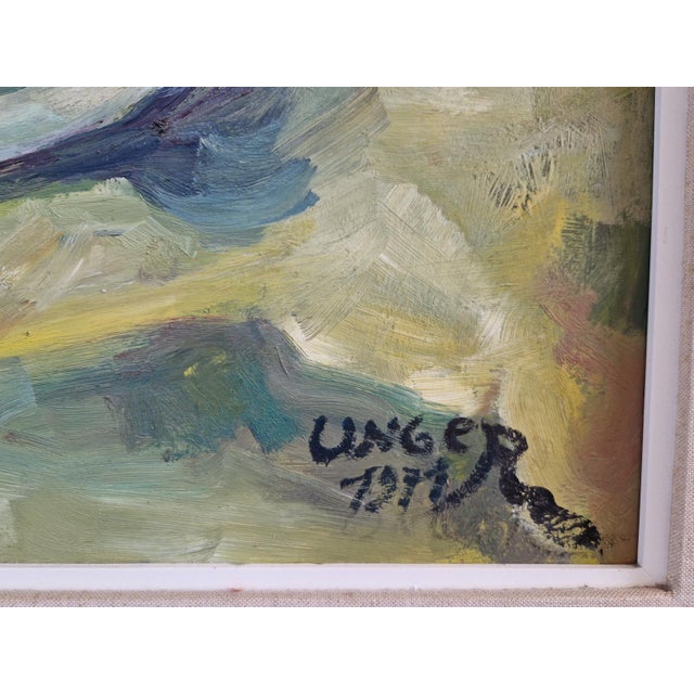 Wolfgang Heinz Unger, Colorful Still Life, 1971, Oil Painting, Framed For Sale - Image 6 of 7