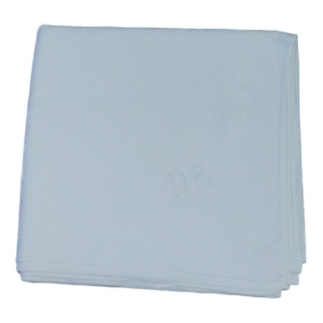 Damask Tablecloth with D B Monogram For Sale