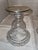 Antique Heisey Etched Glass Lidded Apothecary Jar With Silver Overlay Trim For Sale - Image 4 of 14
