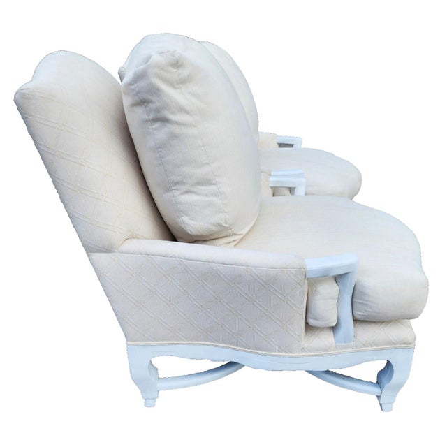 Traditional 1990s A. Rudin Palm Beach Regency Lounge Chairs Pair For Sale - Image 3 of 16