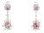 5.7 Carat Fancy Pinkish Brown Diamond Earrings in 18k Gold - 2 Pieces For Sale