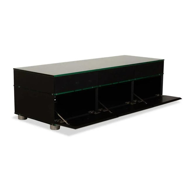 Modern CL 4562 Hi-Fi Sideboard in Silver and Black Wood from Spectral For Sale - Image 3 of 13
