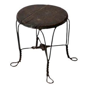 Antique Victorian Twist Leg Stool