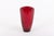 Vintage red glass vase from ‘Randi’ series designed by Lennart Andersson for Gullaskruf, Sweden 1950’s.Condition Good I...