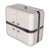 White "Armonia" Credenza With Stainless Steel and Bronze, Handmade For Sale - Image 8 of 9