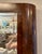 Original retail $6800, stylish Jonathan Charles Modern Burl Mahogany Jacques Full Length Storage Mirror, two doors...
