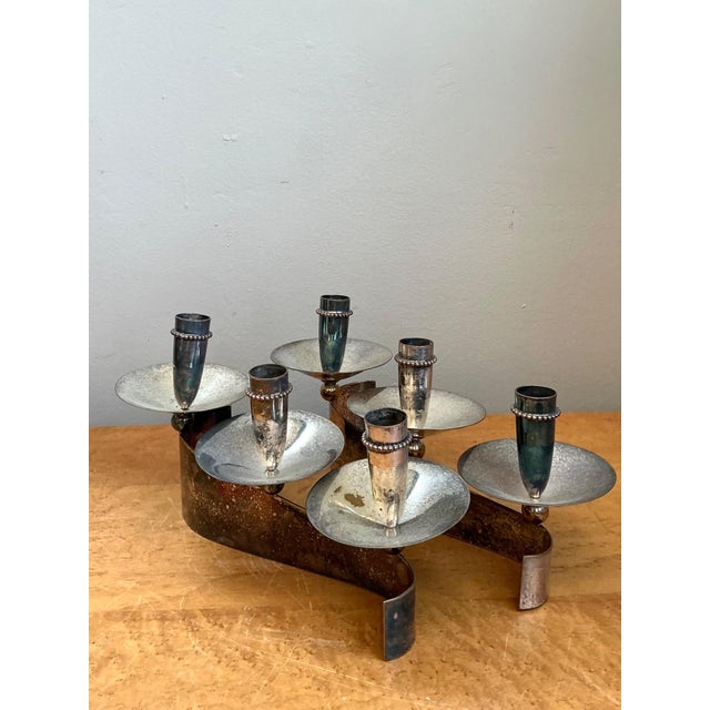 Vintage Carole Stupell for Royal Hickman Silverplate Candlesticks - A Pair For Sale - Image 15 of 18