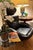 Metal Cassina Black Leather Swivel Recline, Made in Italy For Sale - Image 7 of 17
