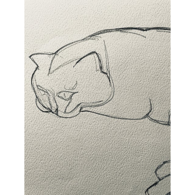 Drawing on textured paper from the estate of Northwest School artist Neil Meitzler (1930 - 2009). Graphite, signed, titled...