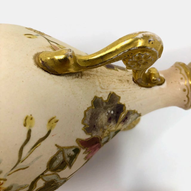 Ceramic Antique Royal Bonn Germany Hand Painted Vase For Sale - Image 7 of 7