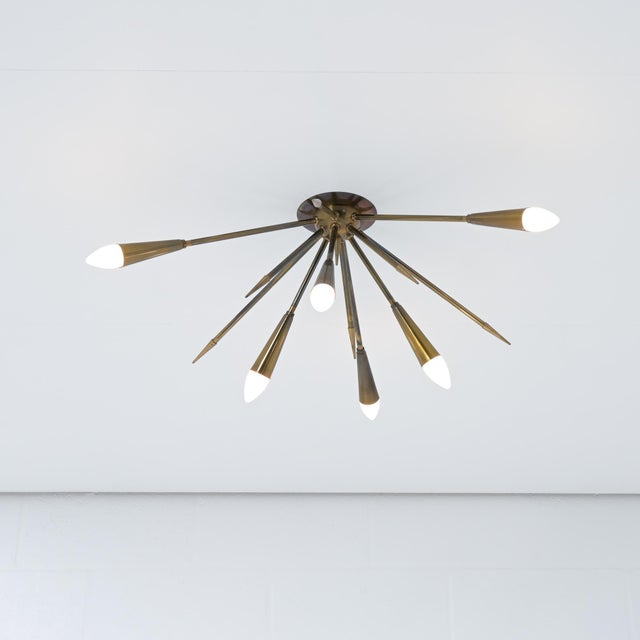 Mid-Century Sputnik Ceiling Light, 1960s For Sale - Image 12 of 18