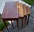 Traditional Inlaid Mahogany Nesting Tables Vintage Set of 4 Stacking Tables For Sale - Image 3 of 18