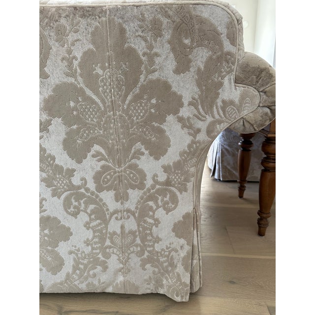 Late 20th Century Beautiful Vanguard Camel‑Back Loveseat – Plush, Cozy, and Timeless For Sale - Image 9 of 13