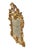 Vintage Italian giltwood Rococo style wall mirror with ornate hand-carved stylized leaf, vine, acanthus leaf, and floral...