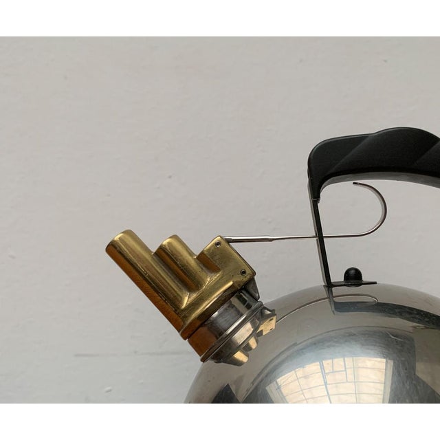 Italian Postmodern Kettle by Richard Sapper for Alessi, in Very Good conditions. Designed 1980 to 1989 This piece has an...