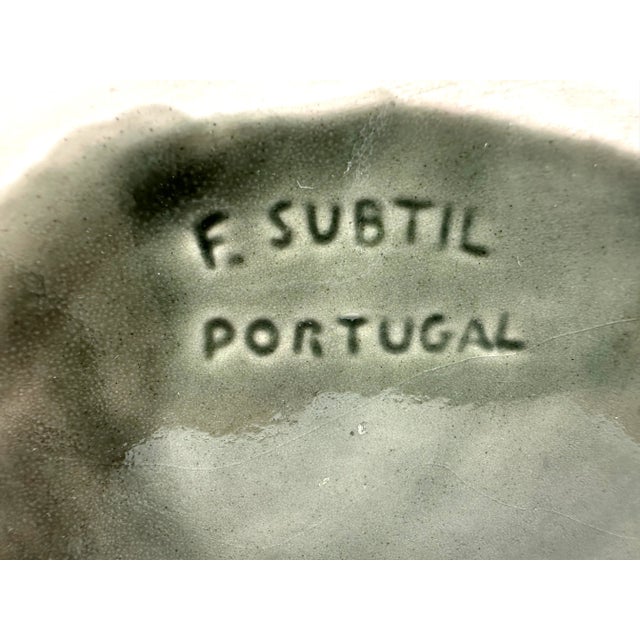 Vintage 1960's Mid Century Hand Painted Portugal Fish Pitcher For Sale - Image 10 of 10