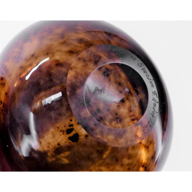 Vase by Gunnar Ander in Blown Glass, 1960s For Sale - Image 7 of 8