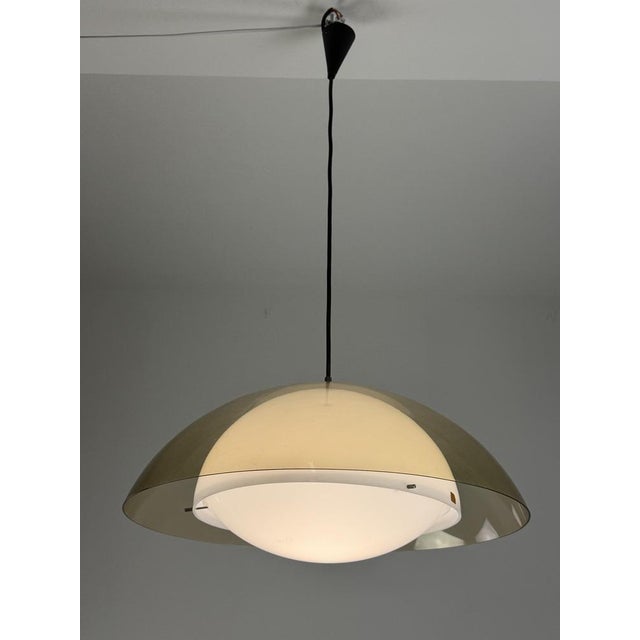 Large Space Age UFO Pendant Lamp from Stil-Luce, 1970s For Sale - Image 3 of 9