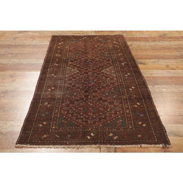 Early 20th Century Antique Persian Malayer Rug, 03'00 X 06'10 For Sale - Image 5 of 9