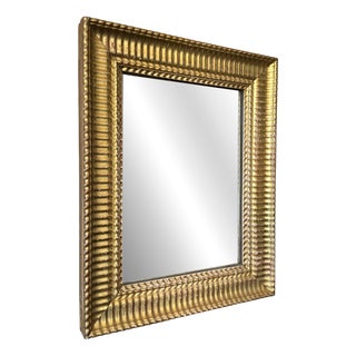 Antique French Giltwood Mirror with Original Glass, 1850 For Sale