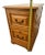Brown Vintage Tiger Oak File Cabinet Two Drawers One Locks Paneled Sides Legal Size For Sale - Image 8 of 11