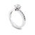 Metal 18ct White Gold Round Brilliant Cut Diamond Ring 0.95ct 5.75g, Size 6 For Sale - Image 7 of 10