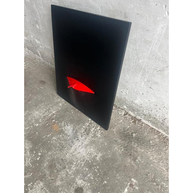 Metal Gaya Wall-Mounted Fireplace by Roderick Vos for Safretti, 1995 For Sale - Image 7 of 8